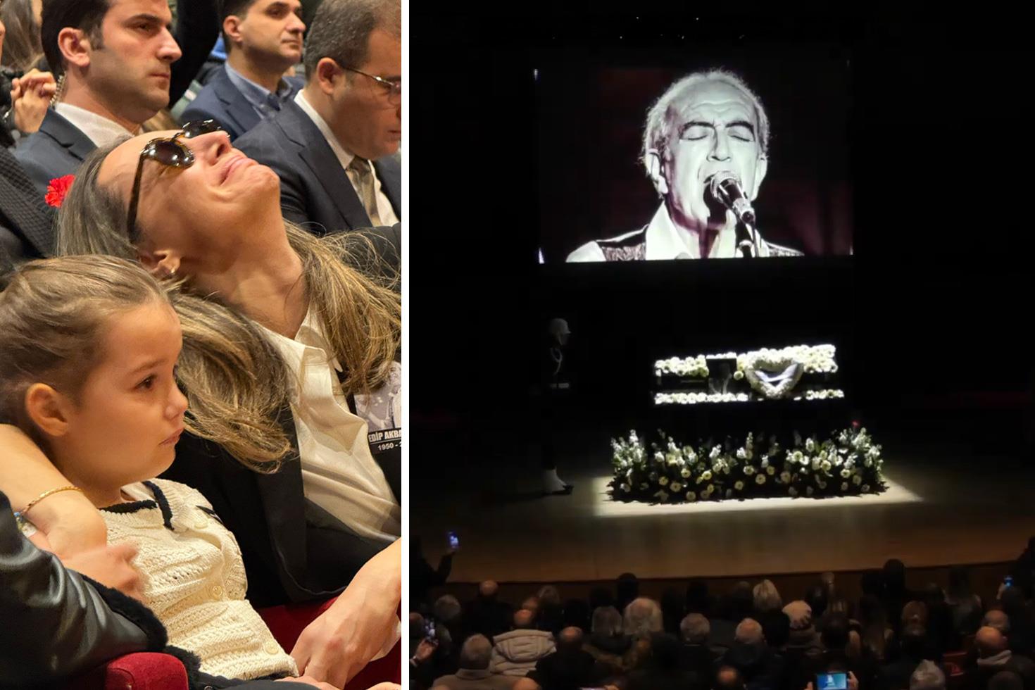 Usta sanatçı Edip Akbayram'a gözyaşları eşliğinde veda! Seni saklayacağım baba