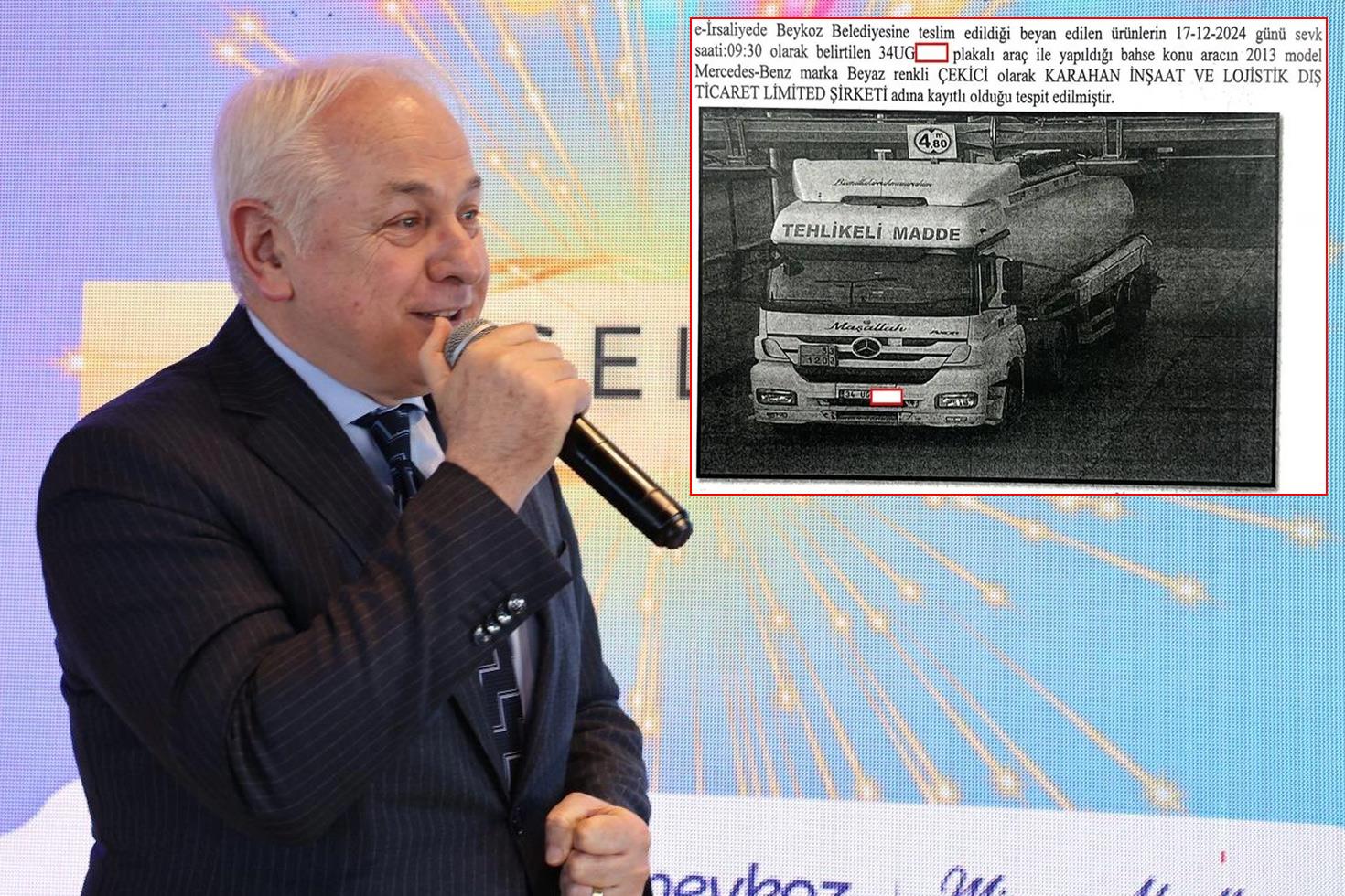 Beykoz Belediyesi'ndeki skandalda yeni perde! Hayali ihalenin sevkiyatı petrol tankeriyle yapılmış
