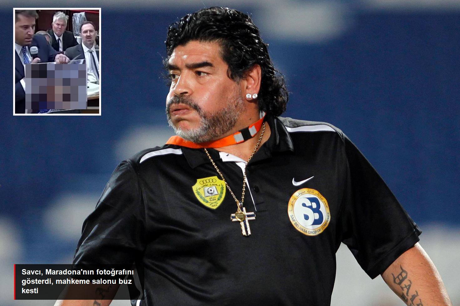 Savcı Maradona'nın ölüm döşeğindeki fotoğrafını gösterdi, mahkeme salonu buz kesti