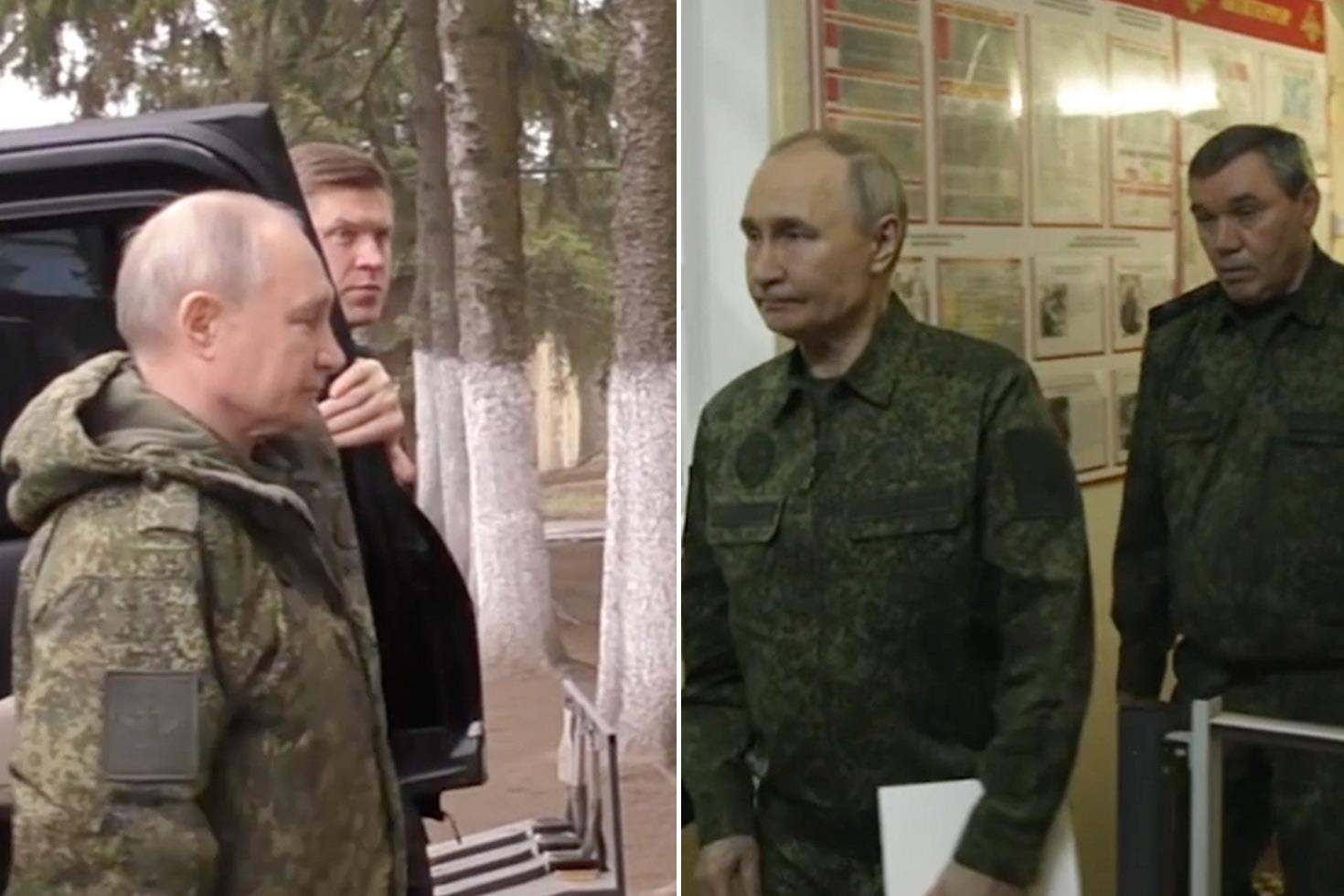 Putin, Ukrayna'nın işgal ettiği Kursk'u ilk kez ziyaret etti