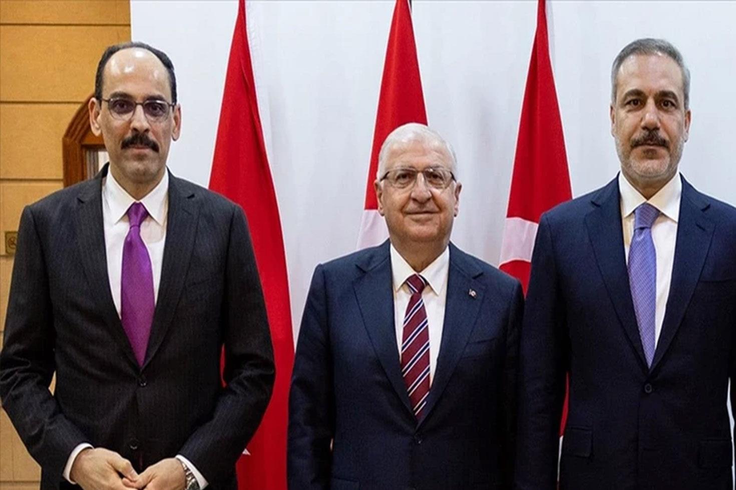 Hakan Fidan, Yaşar Güler ve İbrahim Kalın Şam'a gitti