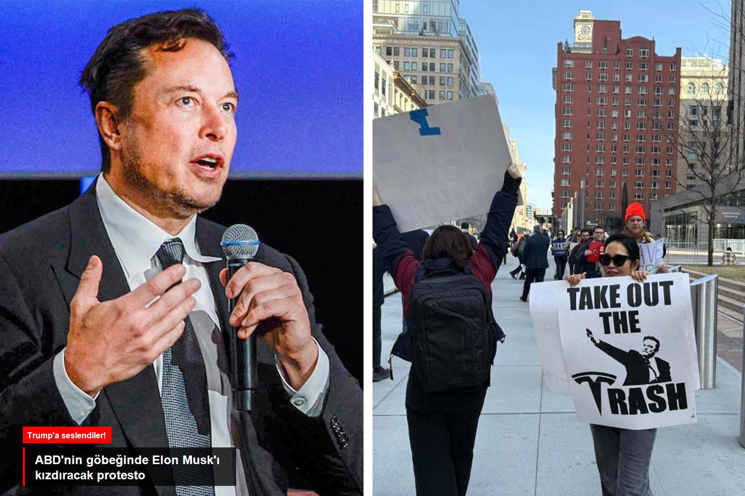 ABD'de işten çıkarılan çalışanlar Musk'ı protesto etti