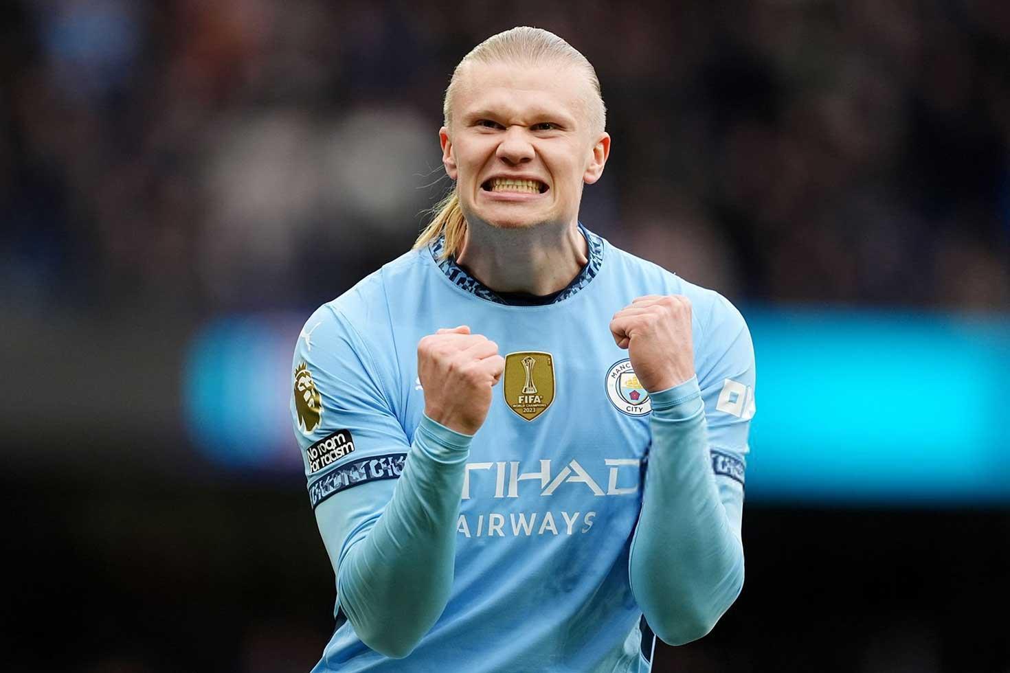 Premier Lig'de bir ilk! Erling Haaaland, 11 dakikada tarihe geçti