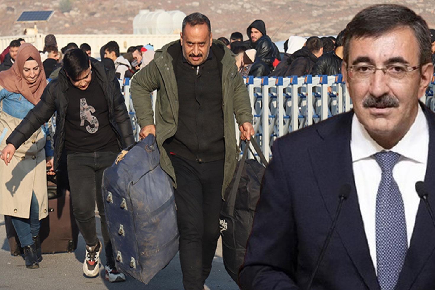 Cevdet Yılmaz, Suriye'ye geri dönüş yapanların sayısını açıkladı