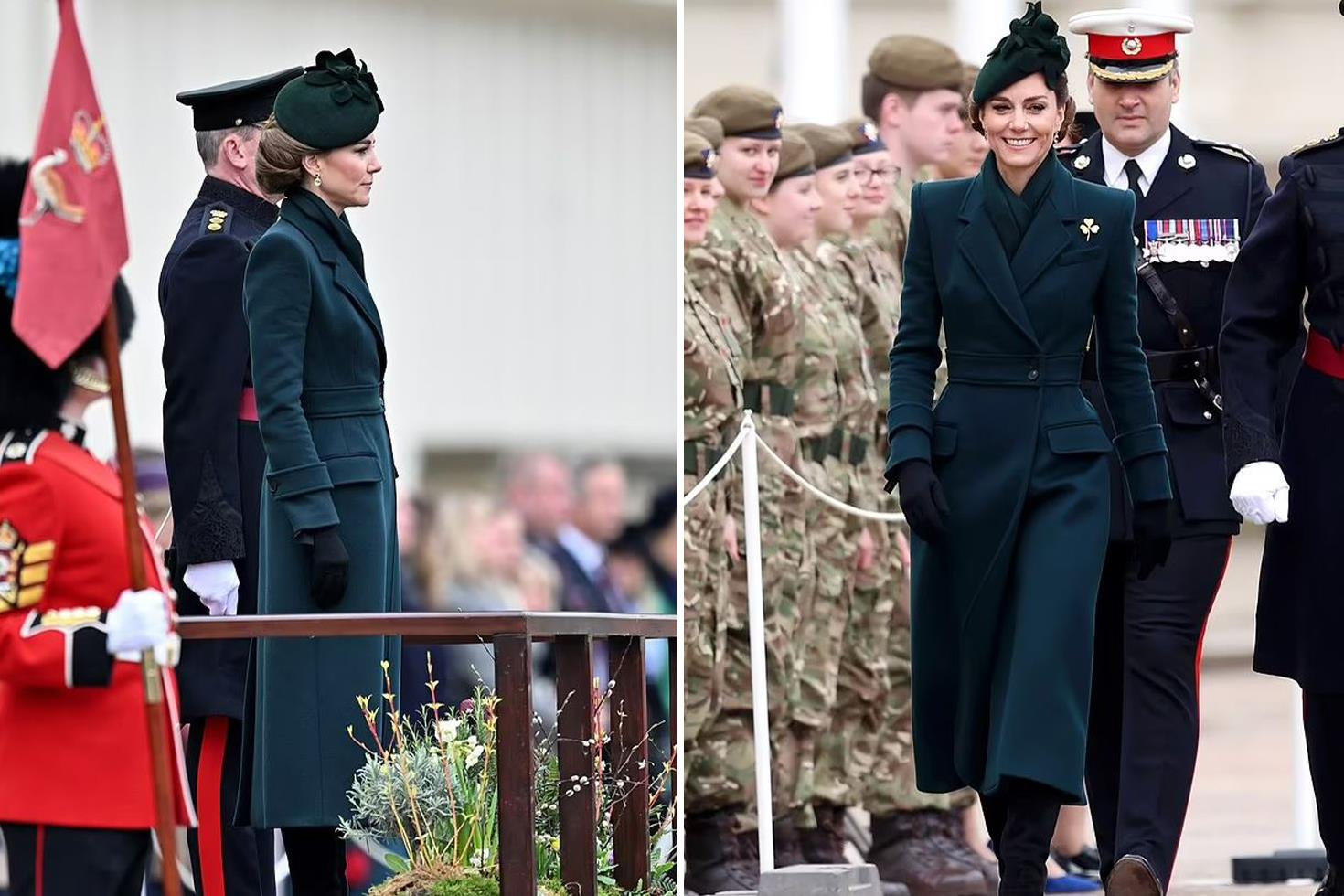Kate Middleton, Aziz Patrick Günü'nde yeşil elbisesiyle göz kamaştırdı