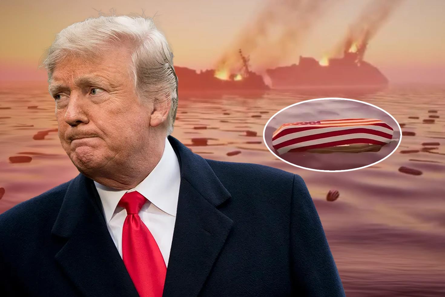 Husiler'den Trump'ın cehennem tehdidine kanlı tabutla yanıt