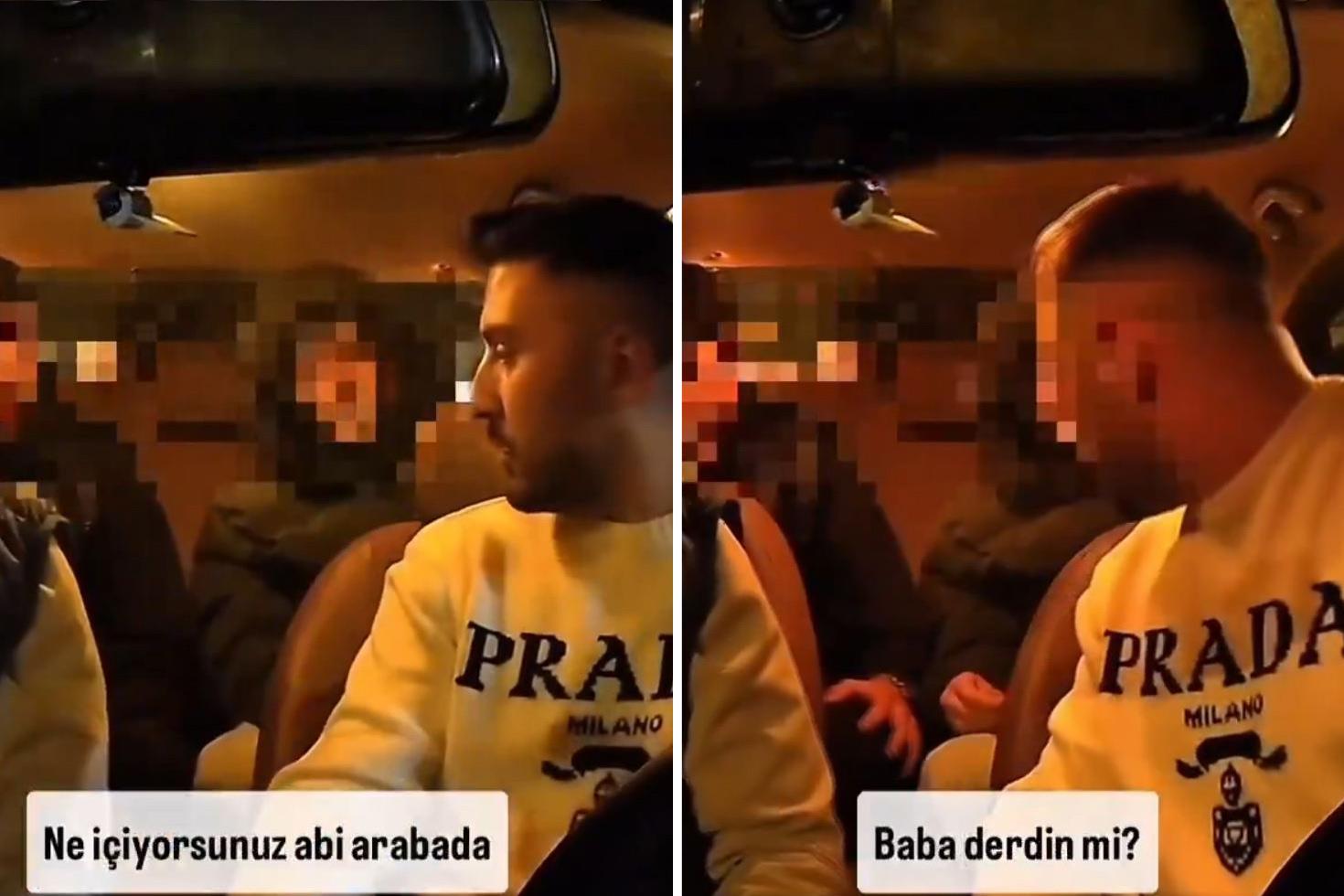 Taksi şoförü, yolcuların araçta içtiği şeyi görünce çıldırdı: Baba sen hayırdır ya!