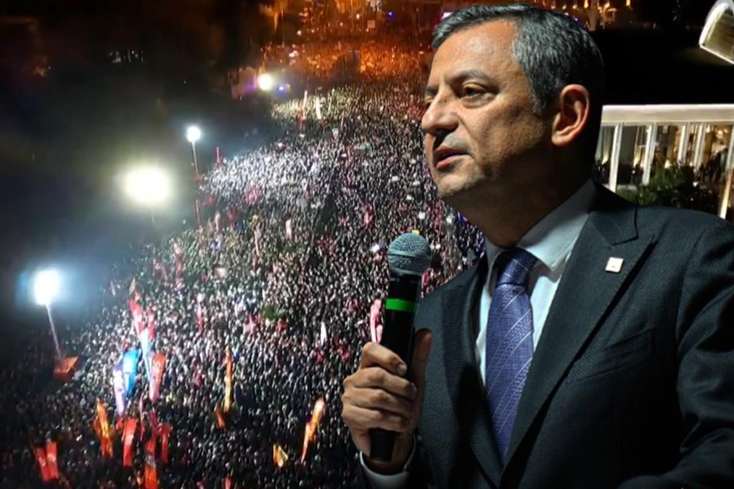 CHP lideri Özgür Özel, bir kez daha Saraçhane'de toplanan kalabalığa seslendi