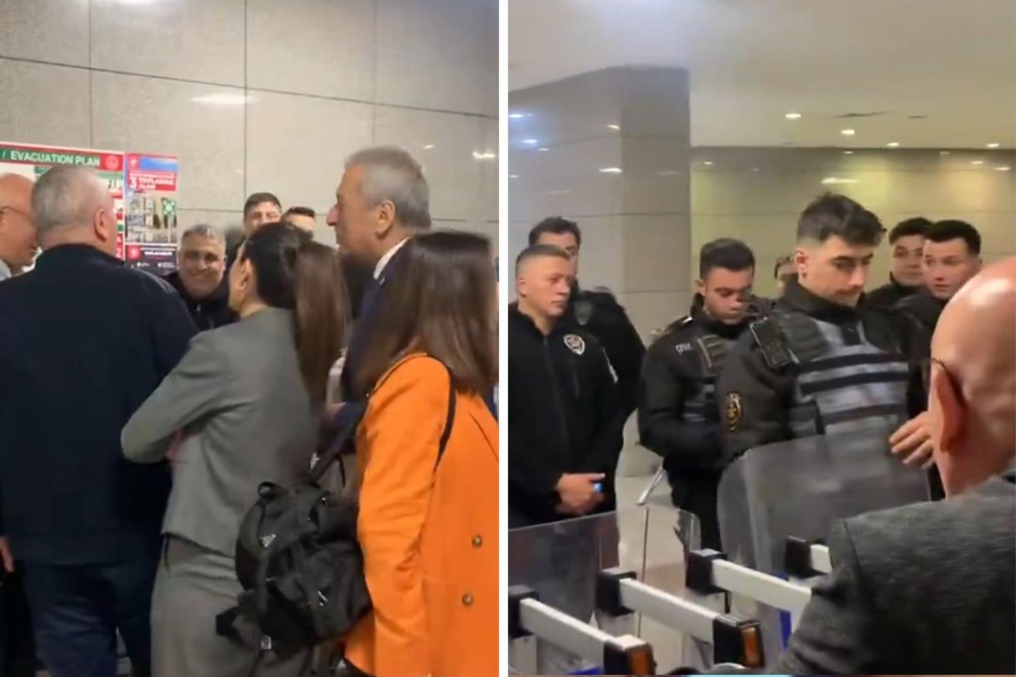 Çağlayan Adliyesi koridorlarında İmamoğlu gerginliği