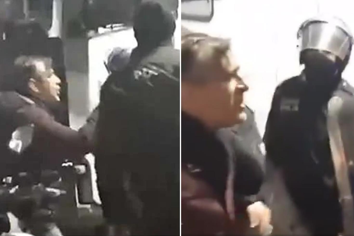 Emniyet müdürü ile komiser arasında biber gazı tartışması
