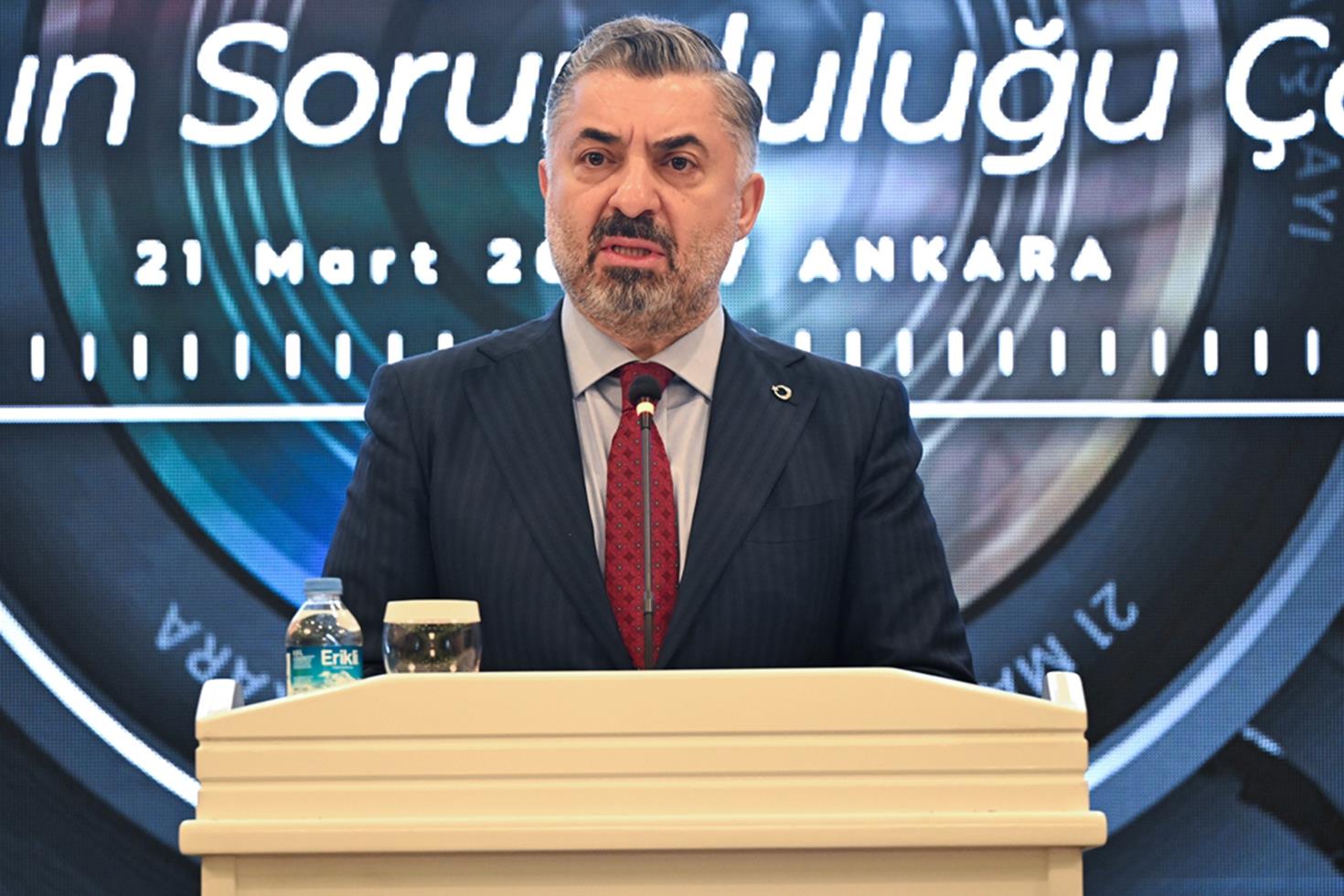 RTÜK Başkanı Şahin'den televizyon kanallarına sert mesaj