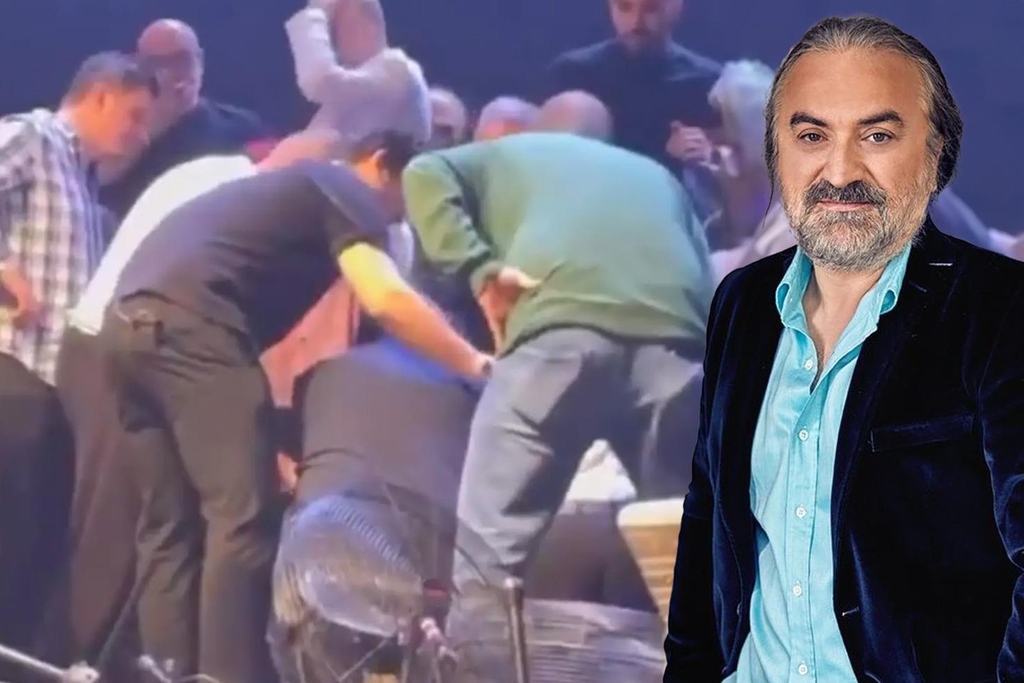 Volkan Konak'a sahnede 40 dakika boyunca kalp masajı yapılmış