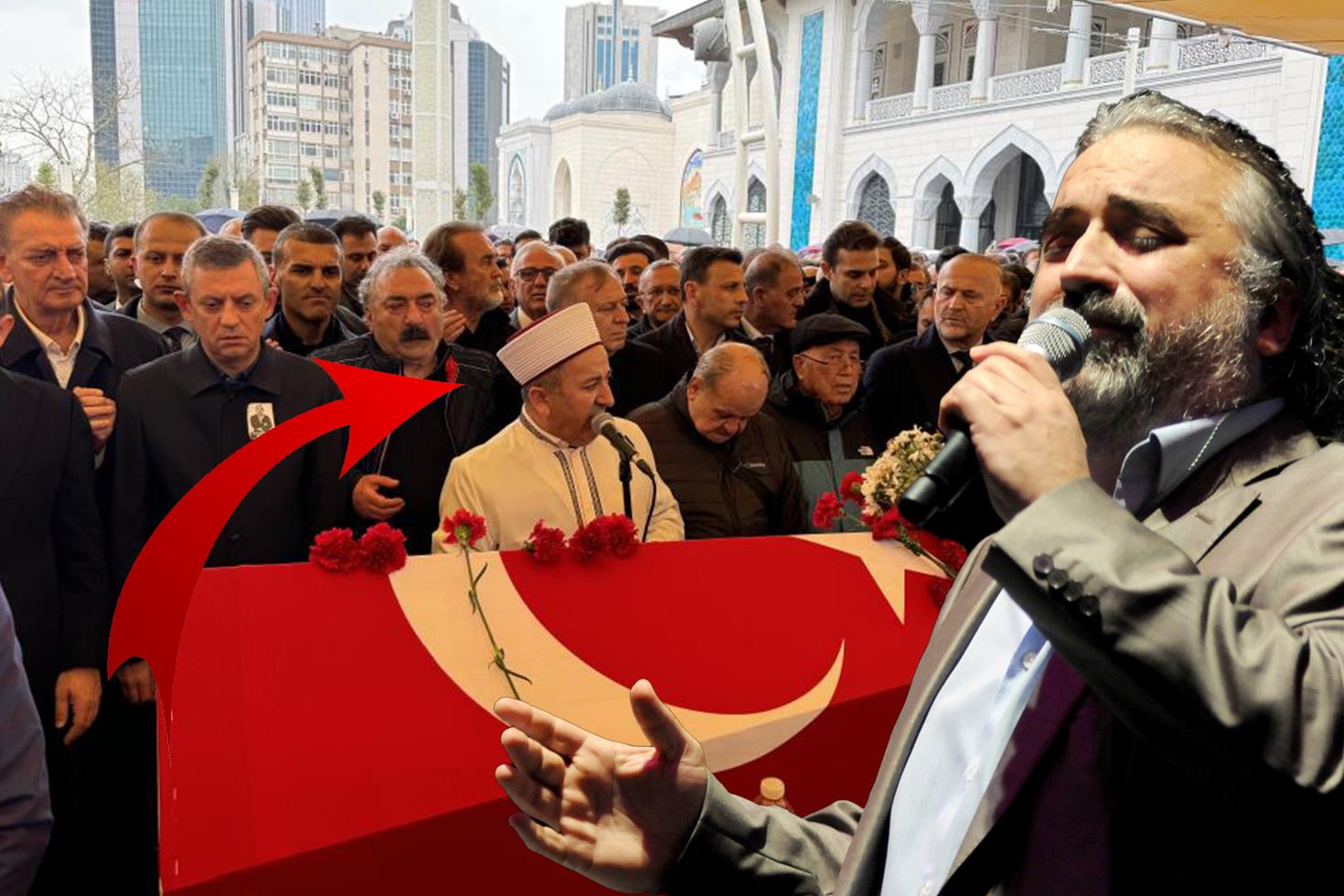 Volkan Konak'ın cenaze namazında imam defalarca aynı uyarıyı yaptı: Bu şekilde namaz olmaz