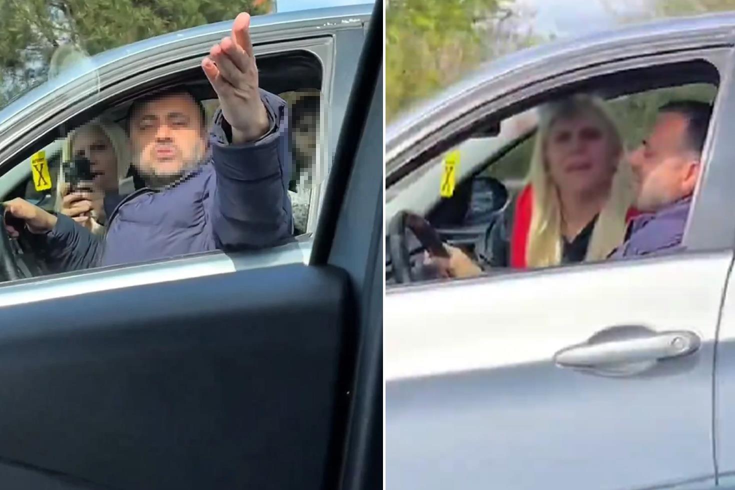 Trafik magandası tehdit savurdu: Senin bir gün kafana sıkarlar