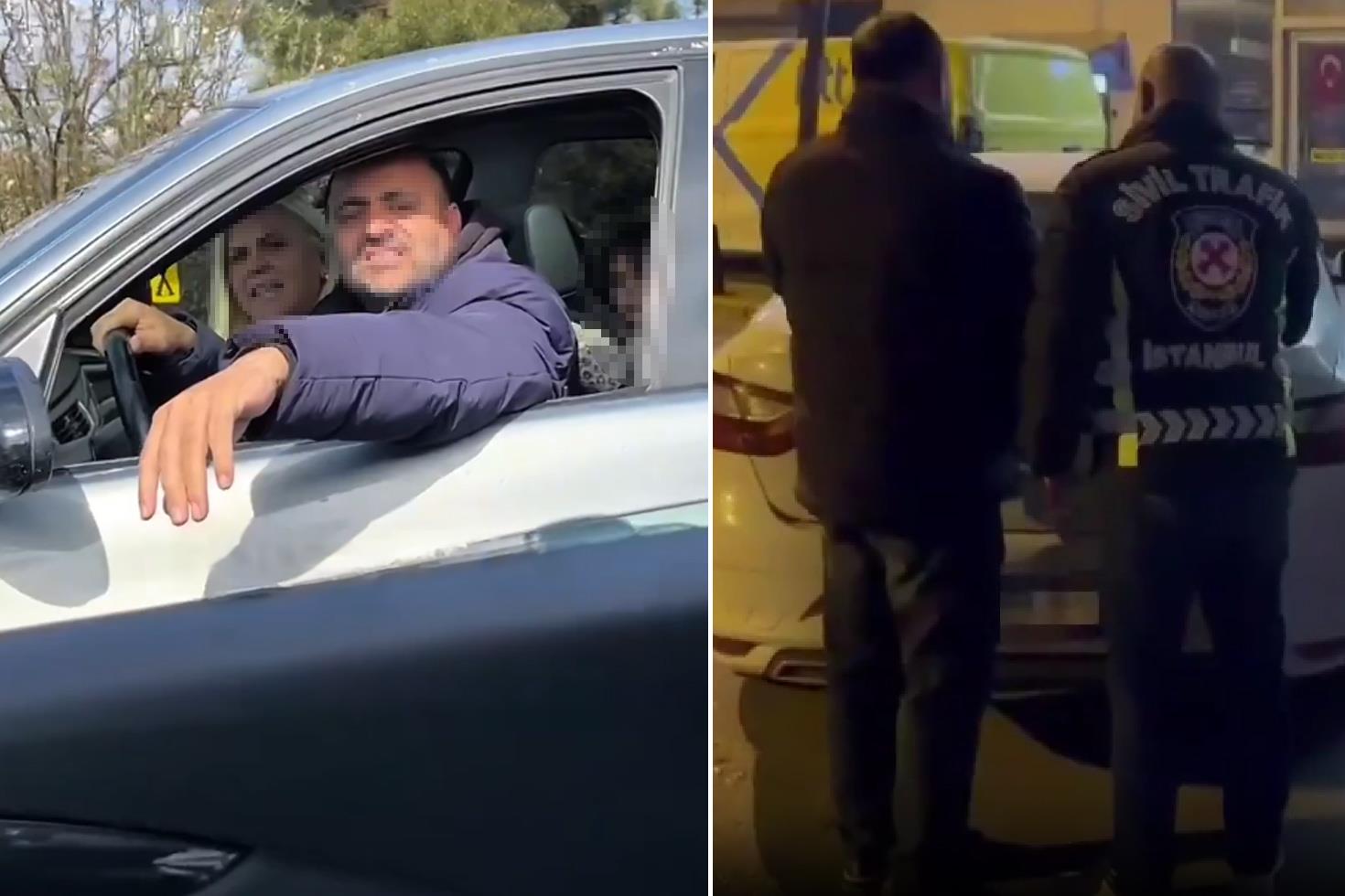 Kafana sıkarlar tehdidi savuran trafik magandalarına 12 bin 246 TL ceza