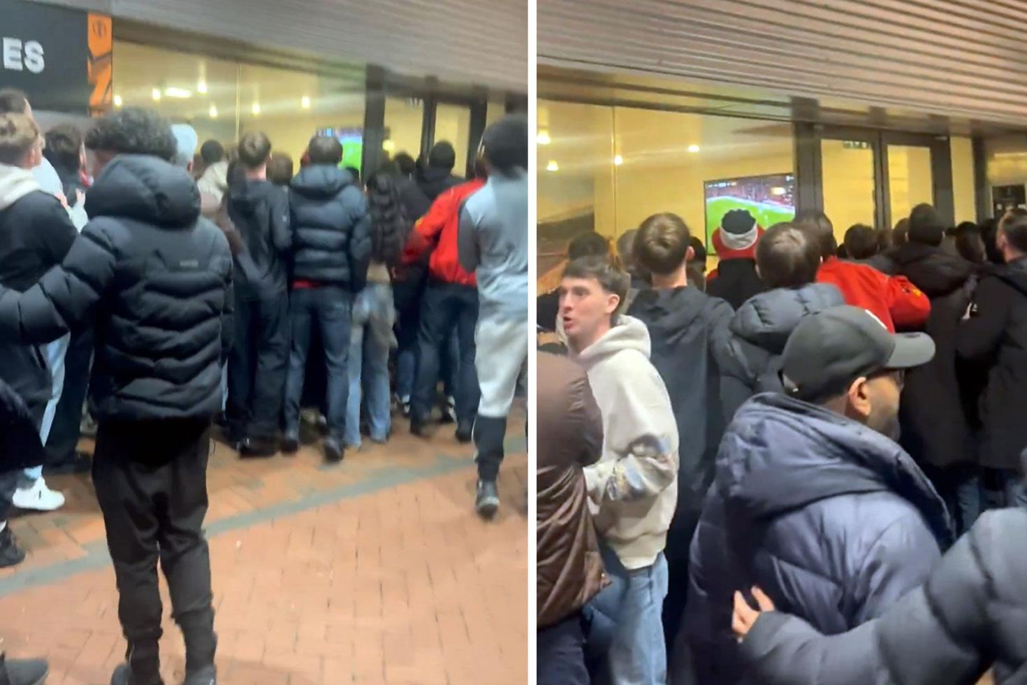 Takımları geri düşünce dışarı çıkan taraftarlar dakikalar içerisinde neye uğradığını şaşırdı