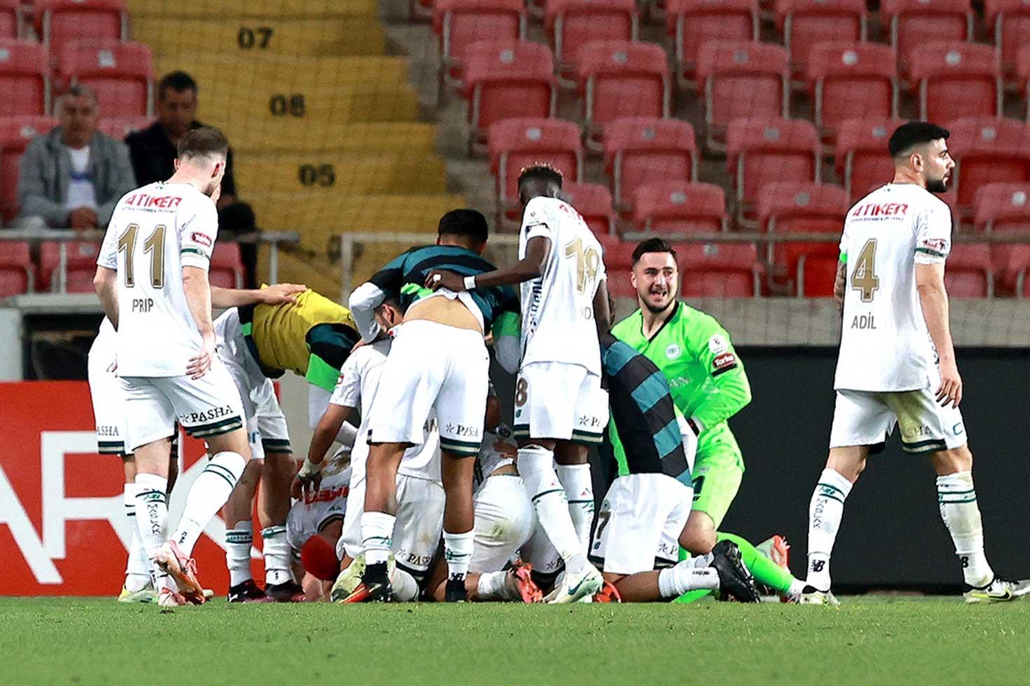 Akdeniz ekibinin umutları tükendi! Konyaspor, Hatayspor'u 3-2 yendi