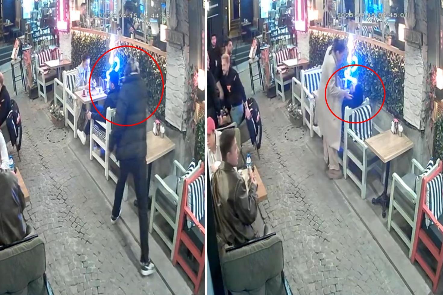 Dehşet anları kamerada! Karısının gözü önünde adamın ensesine ateş edip gitti
