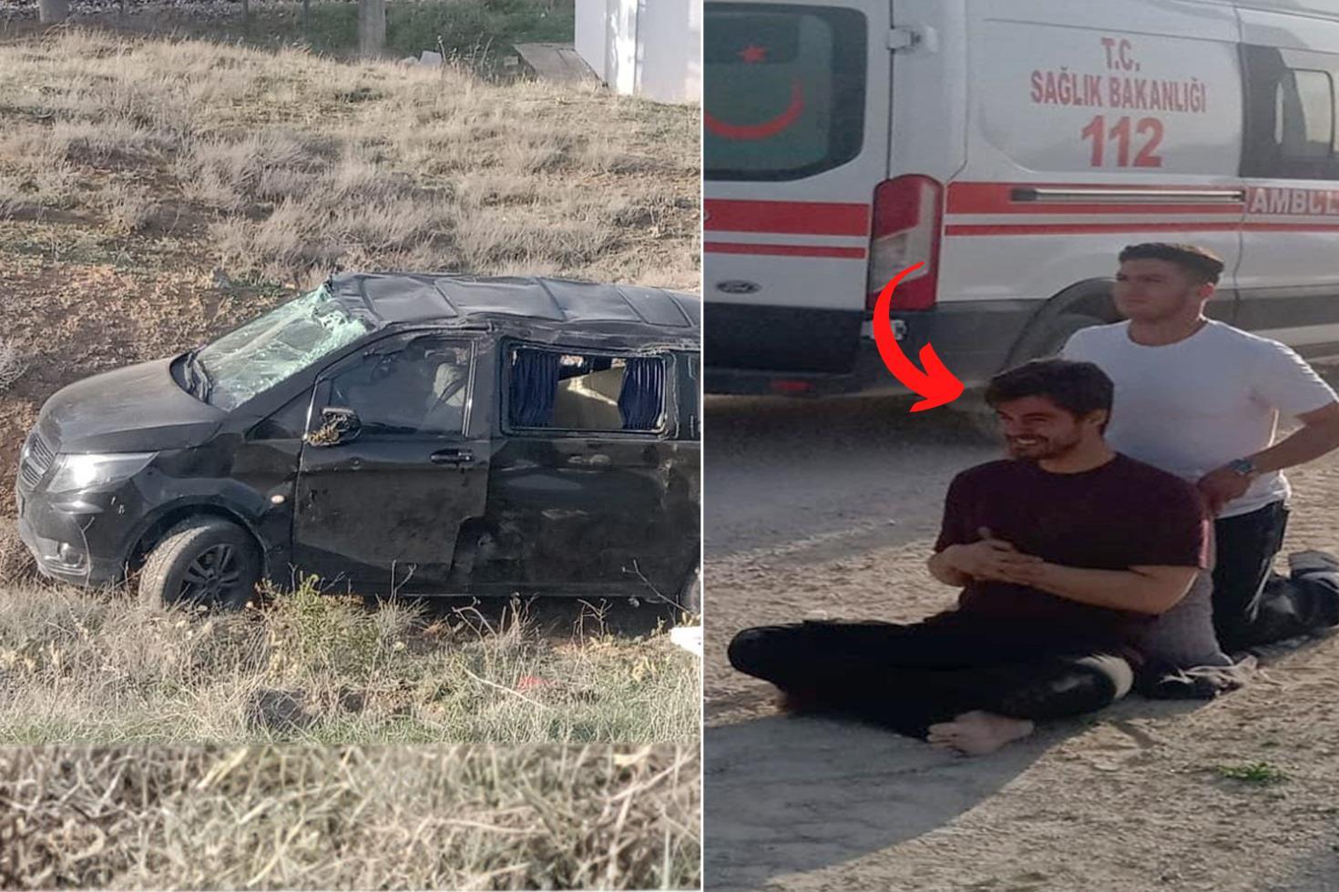 Kaza geçiren ünlü oyuncudan ilk görüntüler