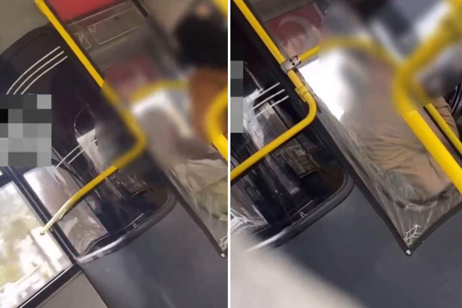 Yolcu, otobüste şahit olduğu duruma böyle tepki gösterdi: Burası sevişme yeri mi?