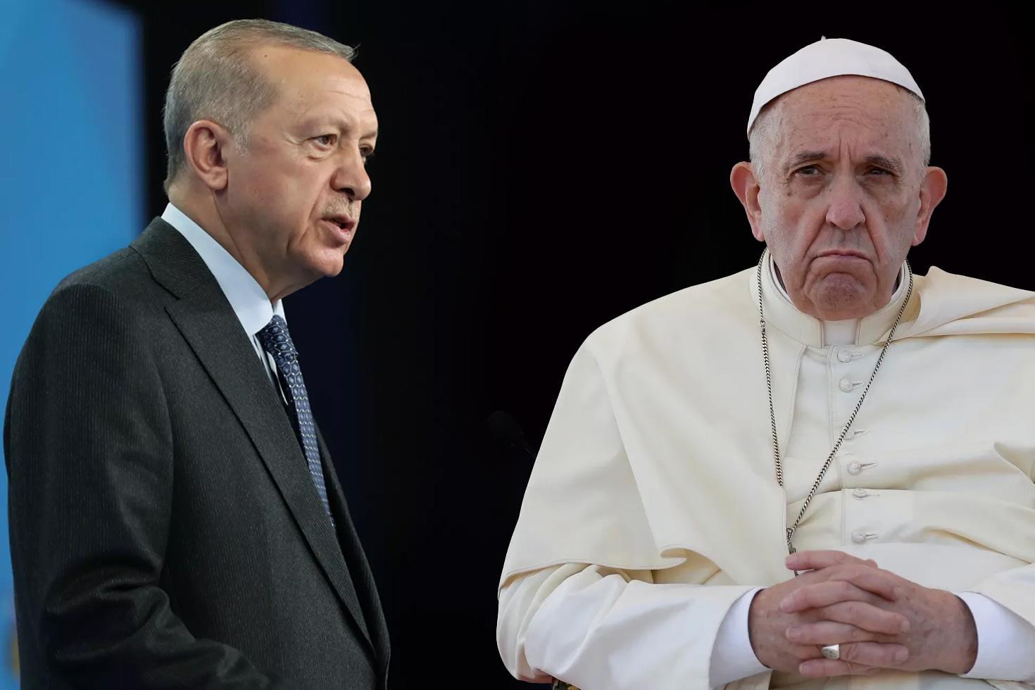 Cumhurbaşkanı Erdoğan'dan Papa Francis için taziye mesajı! Gazze vurgusu dikkat çekti