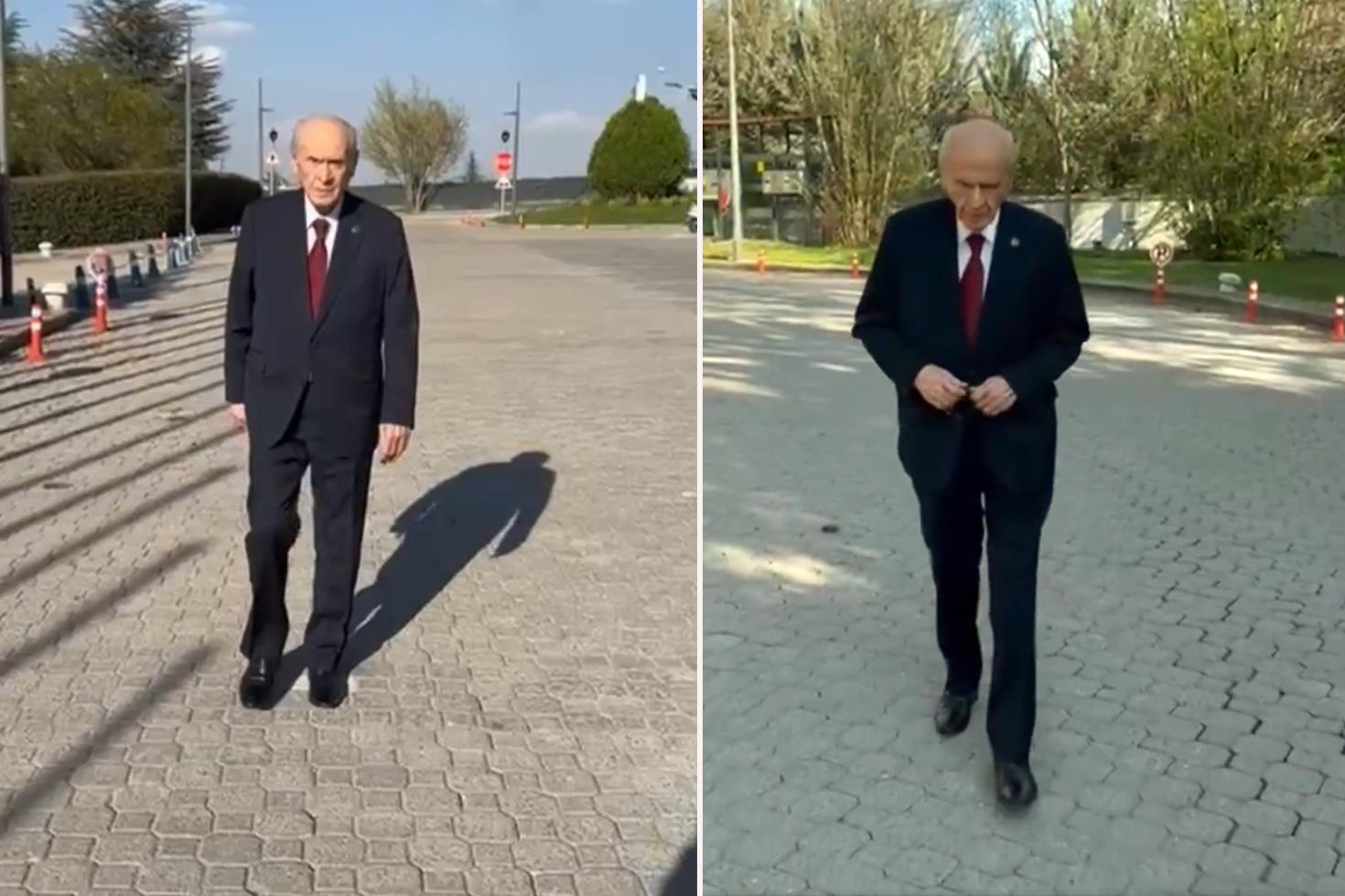 Devlet Bahçeli'den yeni görüntü: Daha yolun yarısı var