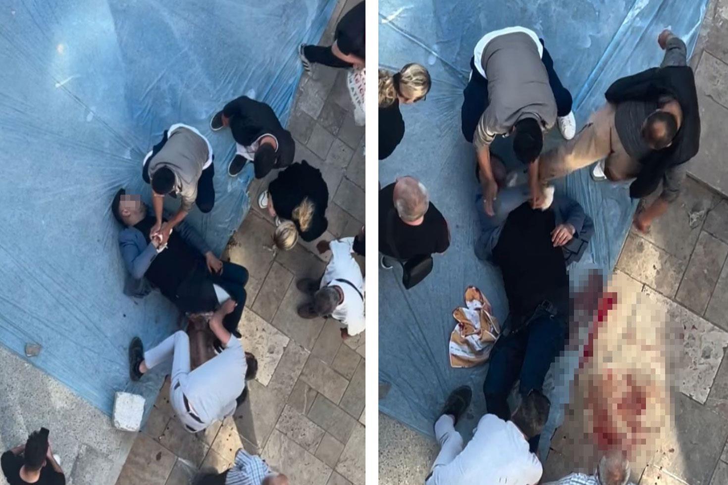 Önce kurşun yağdırdı ardından yerde tekmeledi