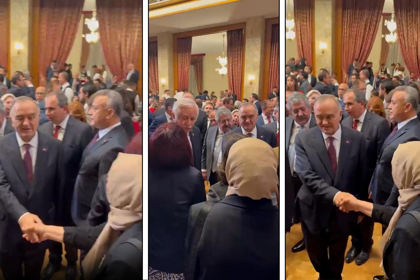 11 yıl sonra ilk! DEM Parti 23 Nisan resepsiyonuna katıldı: MHP ile tokalaştılar