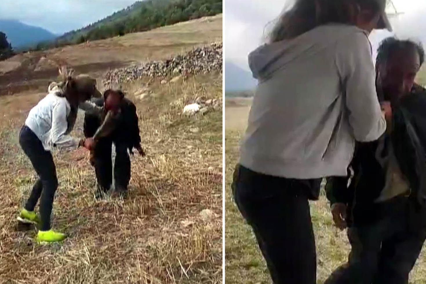 Çobanı sopayla döven kız kardeşler tahliye edildi