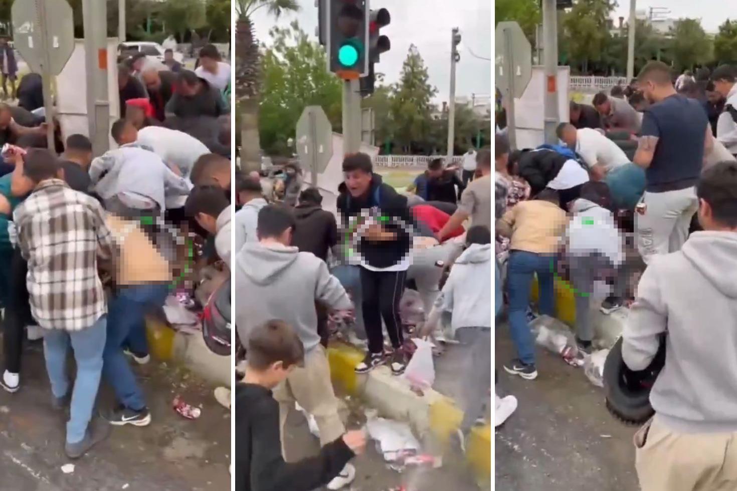 Görüntü Türkiye'den! Bira için birbirlerini ezdiler