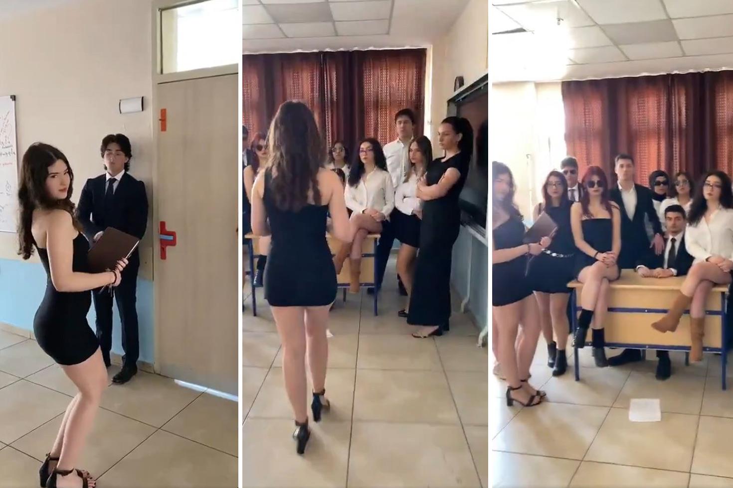 İzmir'de lise öğrencilerinin çektiği video izleyenleri ikiye böldü 