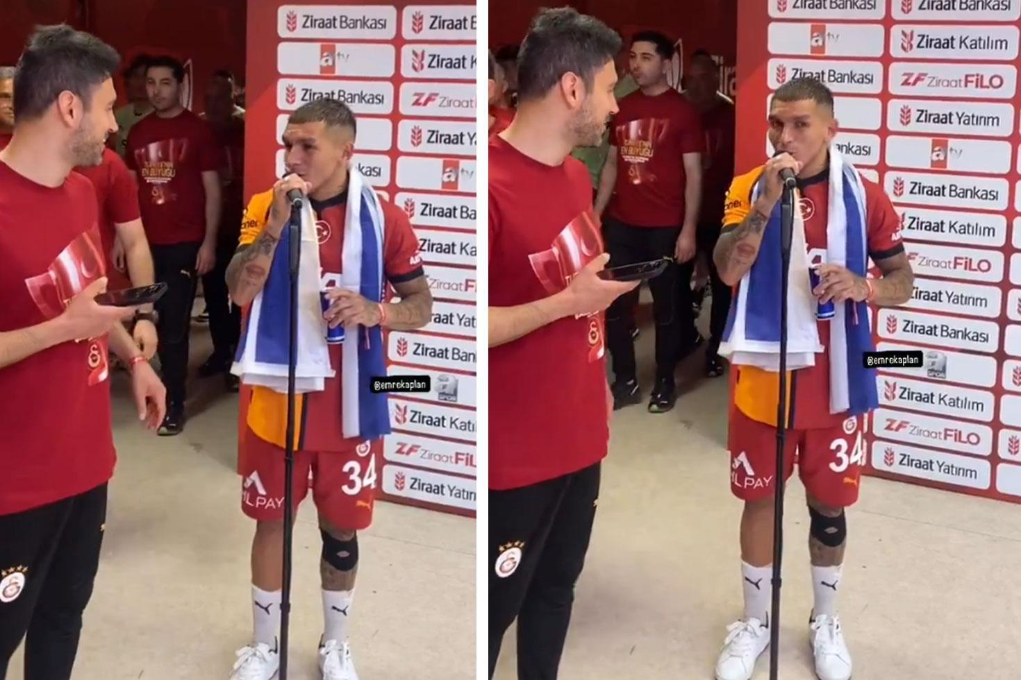 Galatasaray'da Lucas Torreira'dan Okan Buruk'a olay şaka