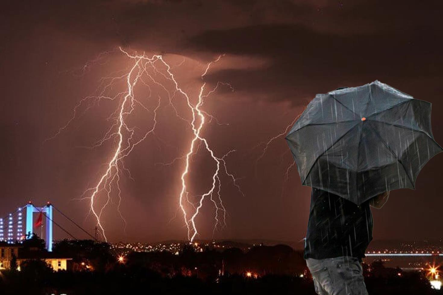 İstanbul için uyarı üstüne uyarı! Kuvvetli yağış ve elektrik fırtınası geliyor