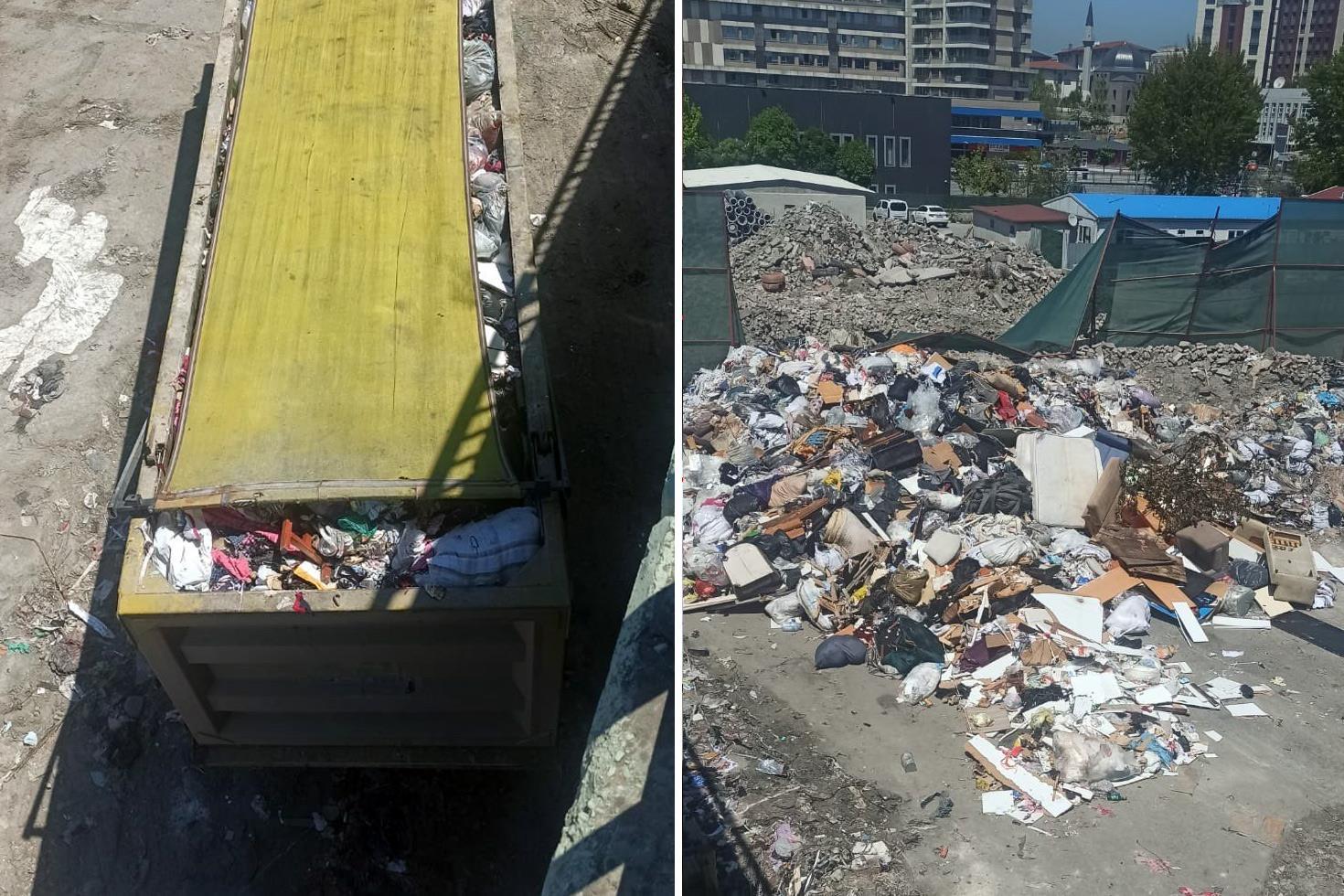 İlçenin göbeğindeki atık sahası vatandaşı isyan ettirdi