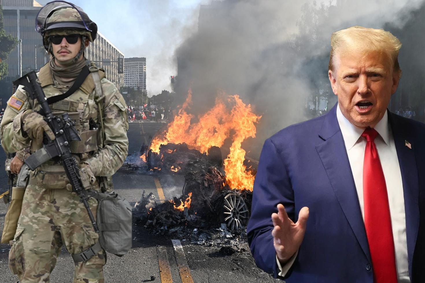 ABD'de gösteriler şiddetleniyor! Trump'tan şehri kurtarın talimatı