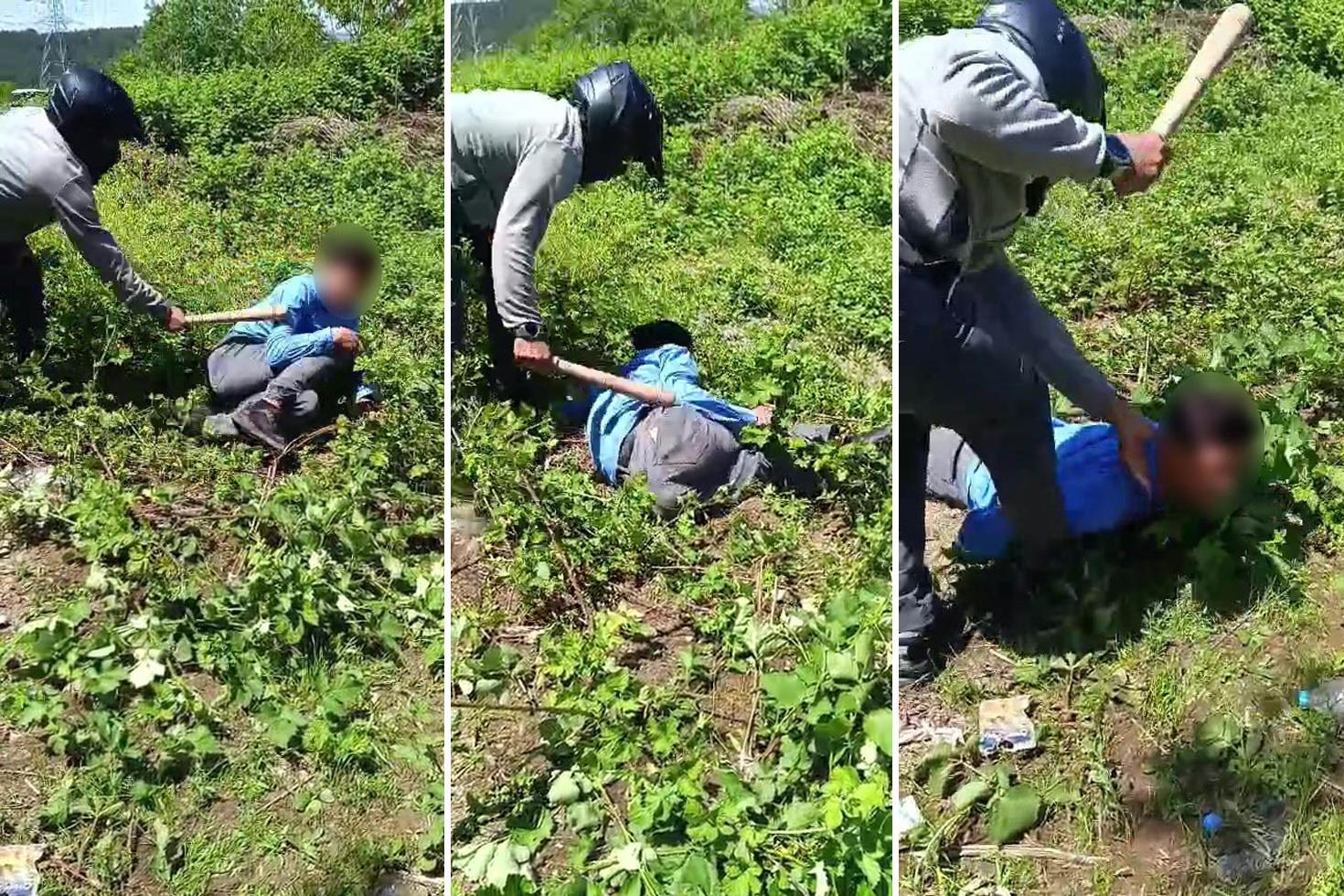 Cinsel içerikli paylaşım yapan gençleri sopayla acımasızca dövdü