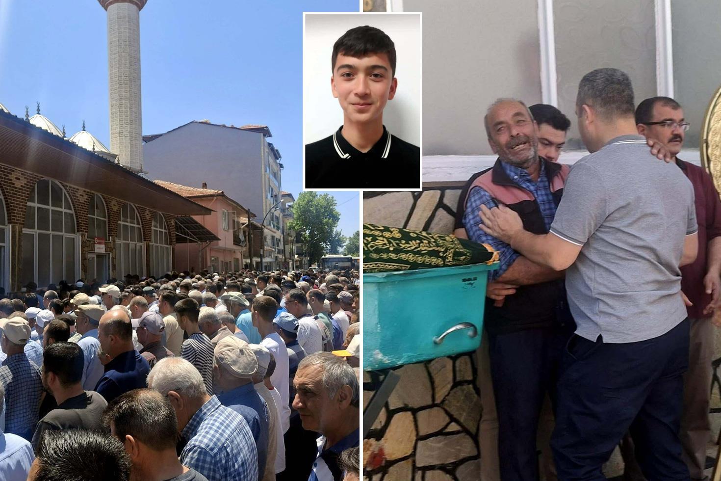 16 yaşındaki çocuk traktör kazasında can verdi, cenazesine yüzlerce kişi akın etti