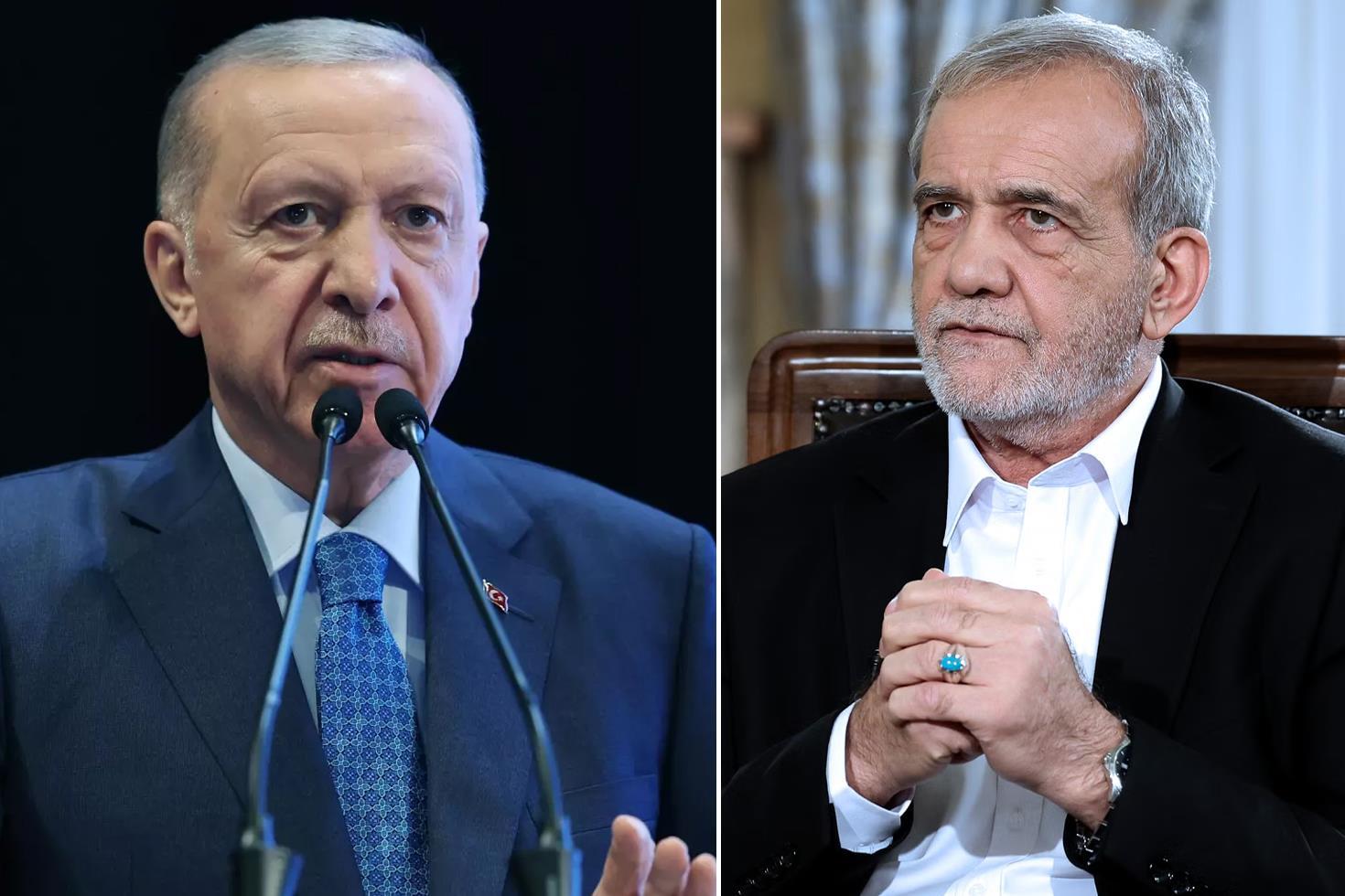 Cumhurbaşkanı Erdoğan, Pezeşkiyan ile görüştü: Türkiye rol üstlenmeye hazır