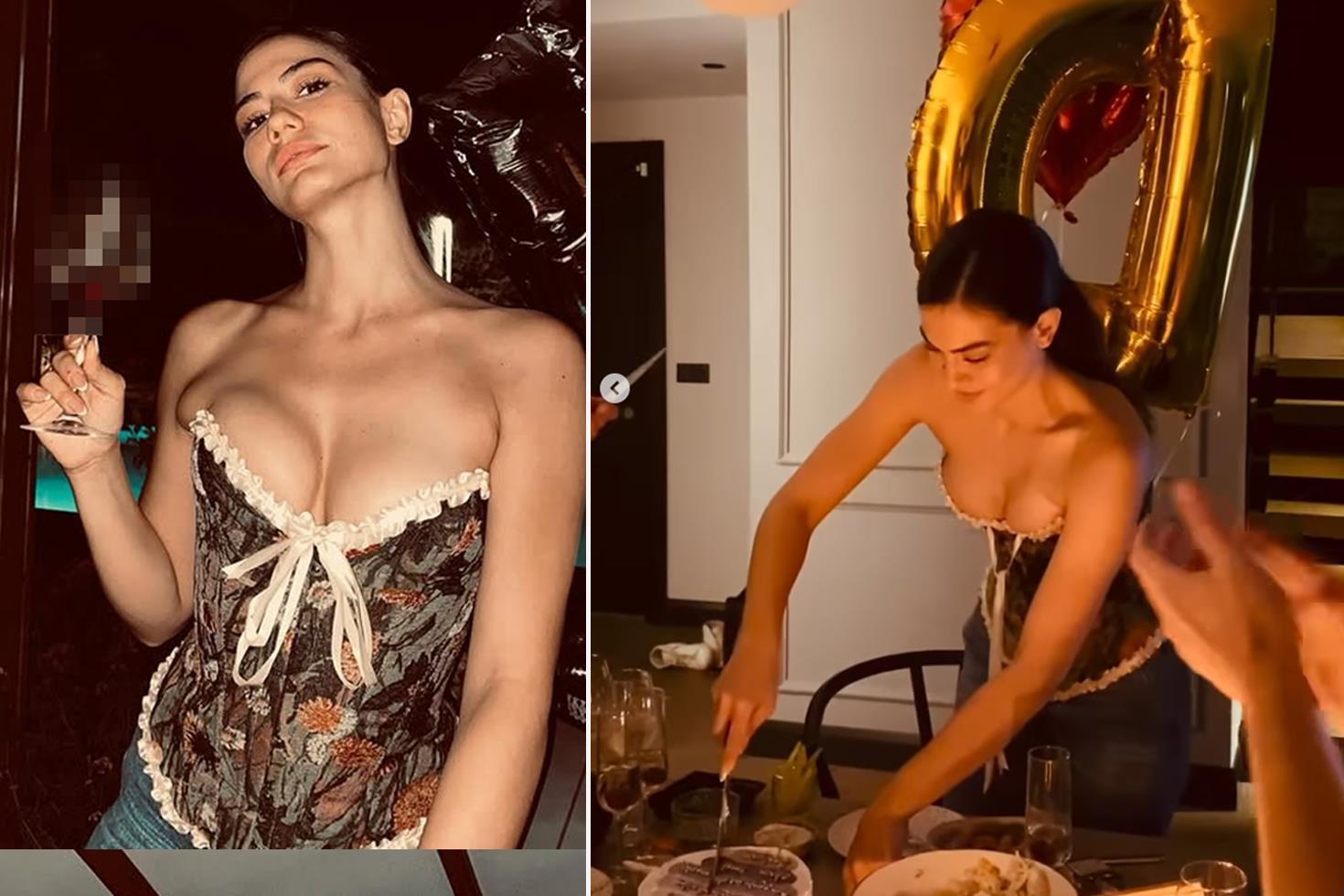 Eşref Rüya sezon finali yapıyor! Demet Özdemir'e kesilen pastanın üzerindeki not dikkat çekti