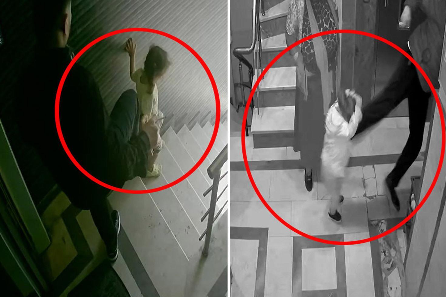 Kızına tekme atıp merdivenden yuvarlayan acımasız babanın ilk ifadesi