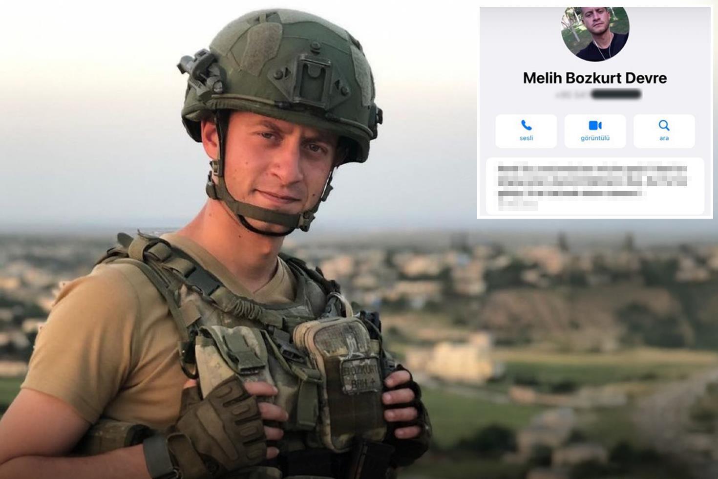 3 yıldır naaşı bulunamayan Şehit Üsteğmen Melih Bozkurt'un WhatsApp mesajı yürekleri burktu