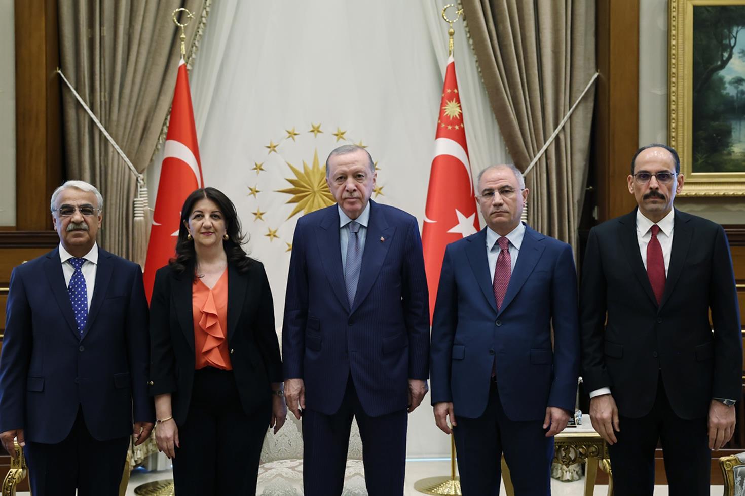 Cumhurbaşkanı Erdoğan ile DEM Parti heyeti arasındaki görüşme sona erdi