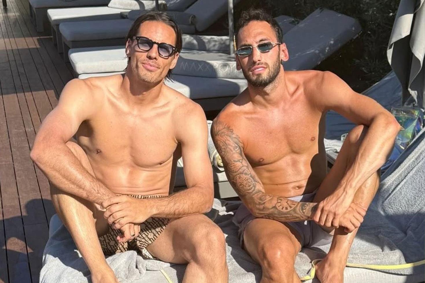 Galatasaraylıları heyecanlandıran gelişme! Yan Sommer ve Hakan Çalhanoğlu aynı otelde tatide