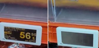 Marketteki etiketi görenler, bir farklılık olduğunu hemen anladı