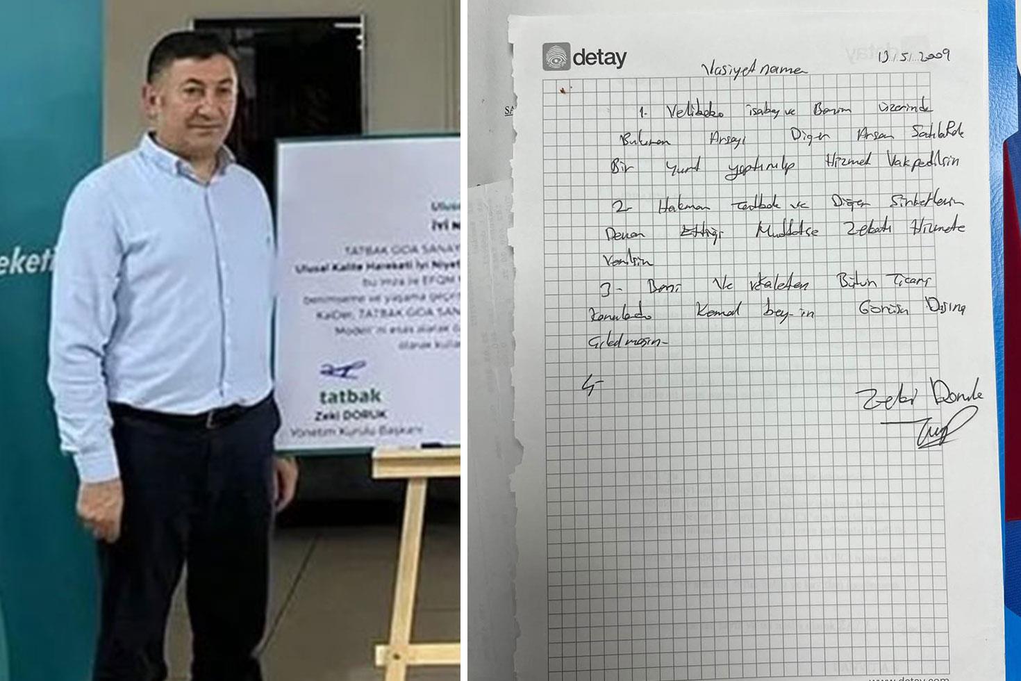 HAKMAR'ın sahibi Zeki Doruk tüm mal varlığını FETÖ'ye bırakmış