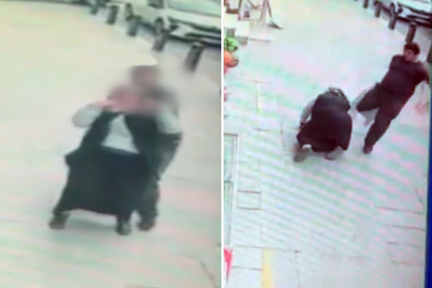 Annesinin boğazını sıktı, tekmeler savurdu