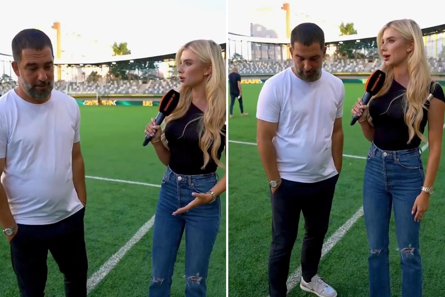 Arda Turan'ın Ukraynalı muhabirle yaptığı röportaj olay oldu