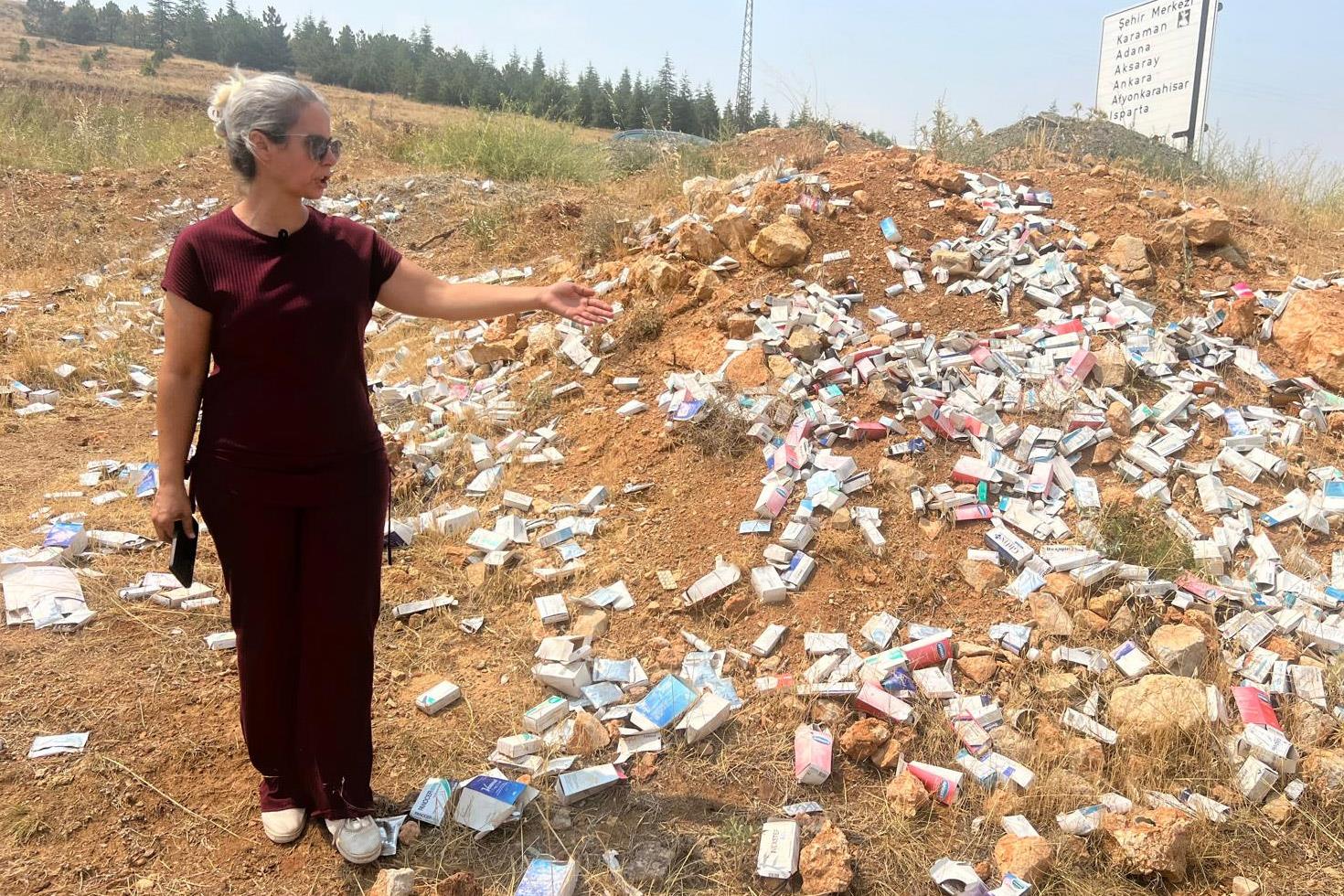 Yer: Konya! Yol kenarında akıl almaz manzara: Milli servet bunlar