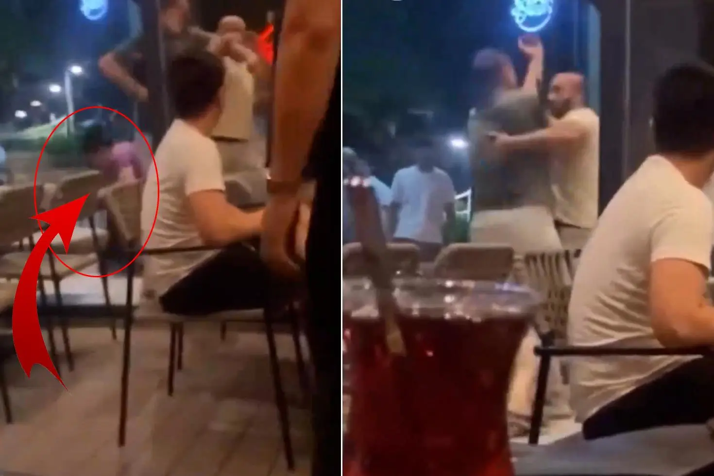 Aldatan kocasını kafede bastı, ortalık savaş alanına döndü