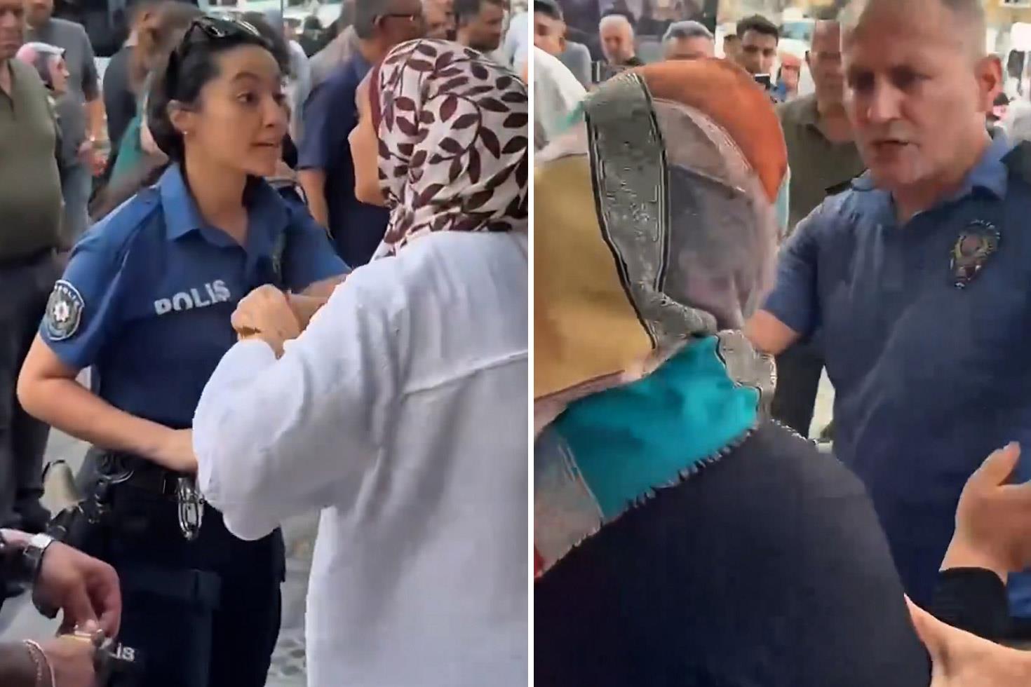 Sokak ortasında polise ağır hakaret: Sen köpeksin